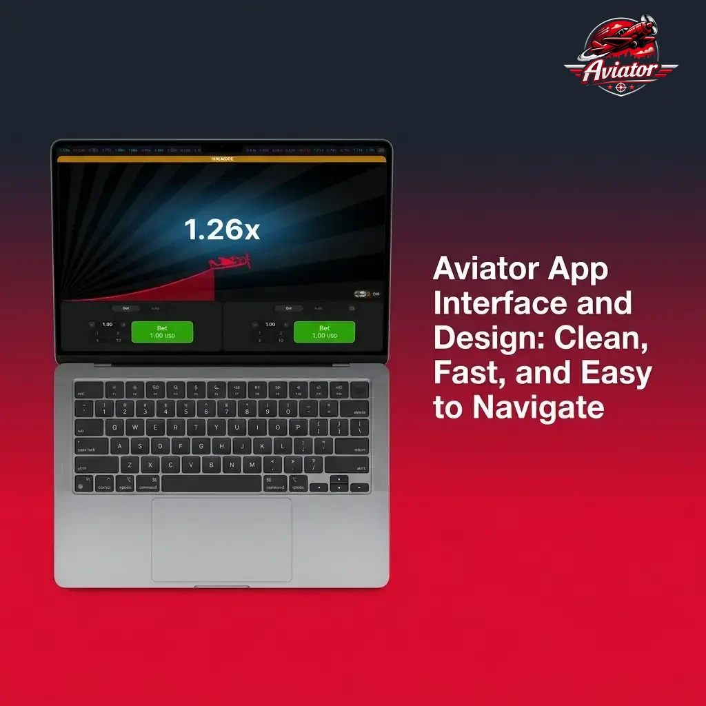 Aviator App interface showing game field, multiplier display, bet controls, cash-out button, and live bets panel