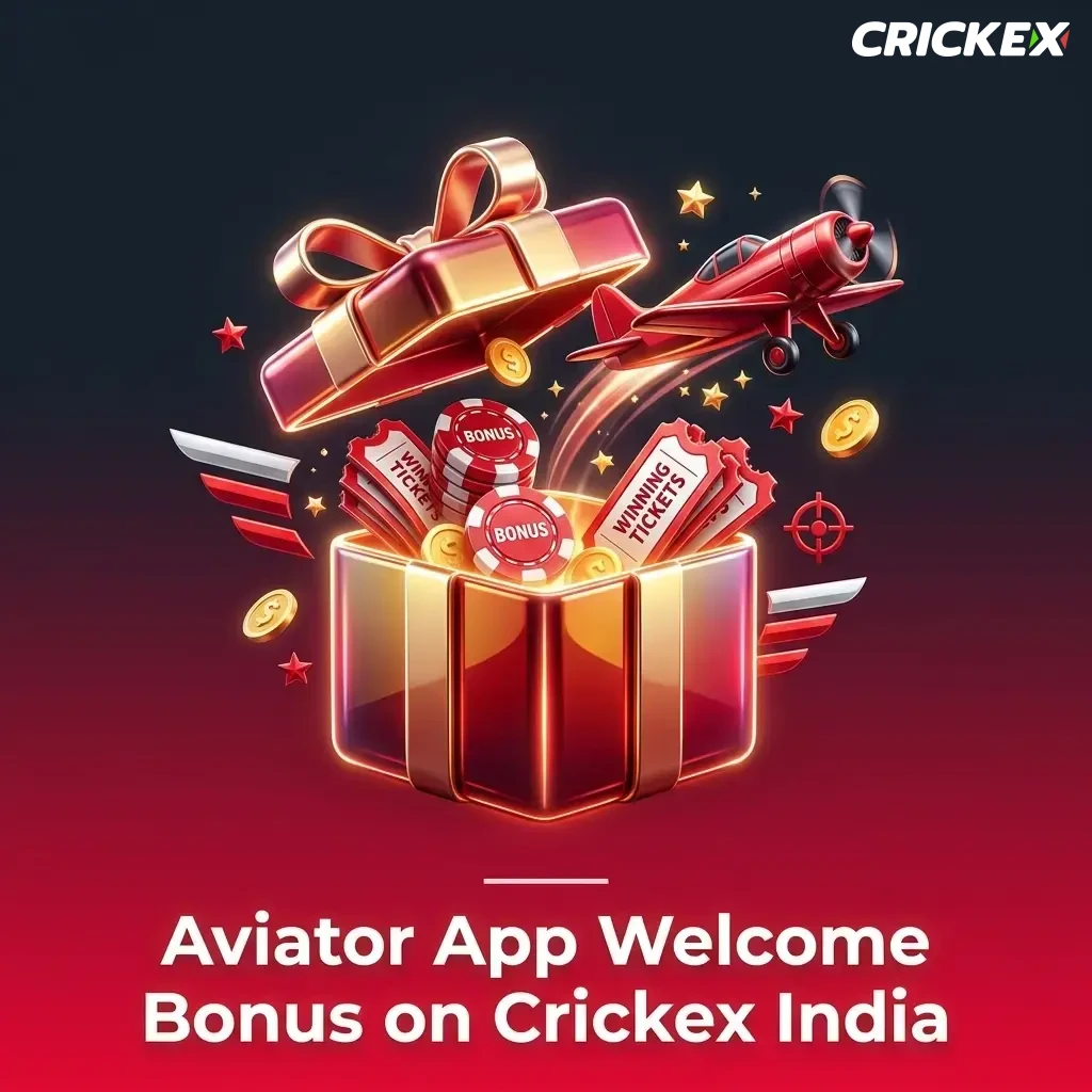 Crickex Aviator App welcome bonus up to 100% on first deposit of INR 500 for new players in India