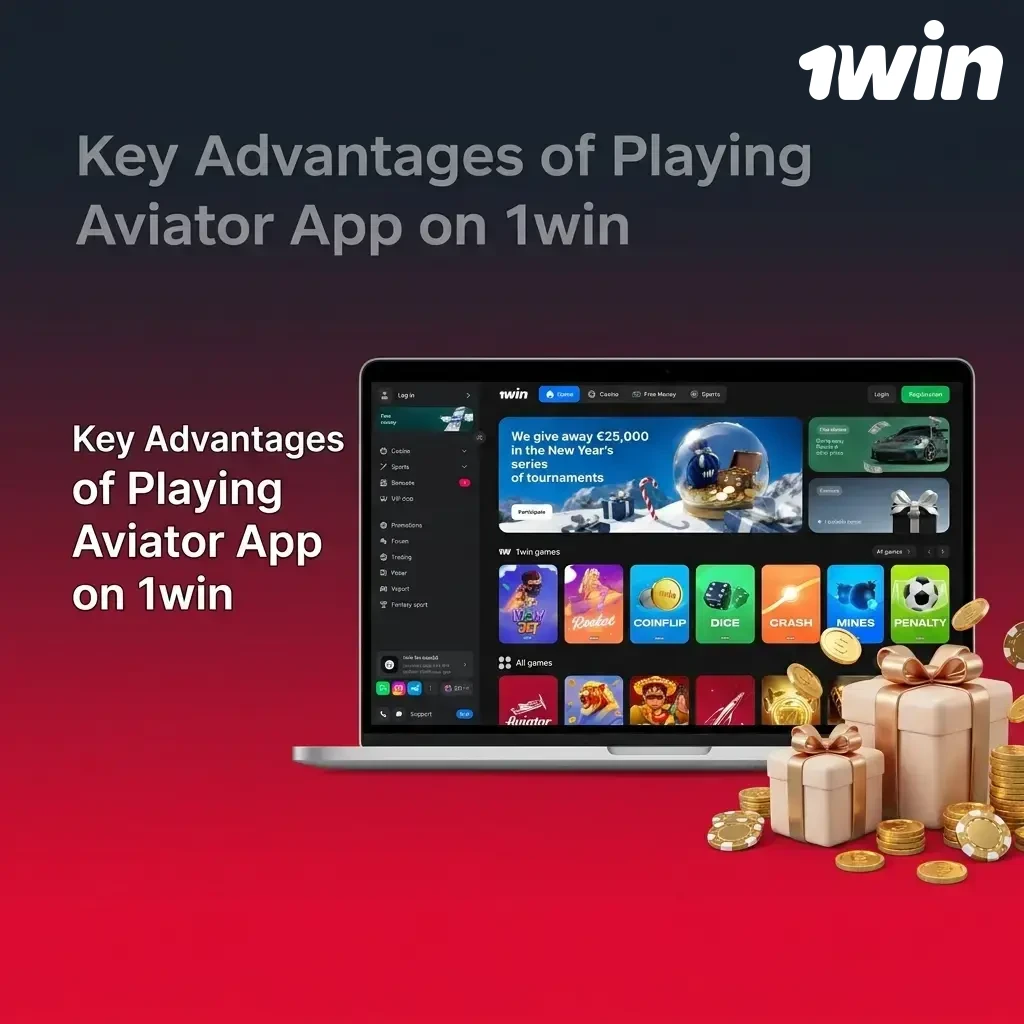 Key advantages of 1win Aviator App including 97% RTP, live stats, auto bet, provably fair system and mobile support