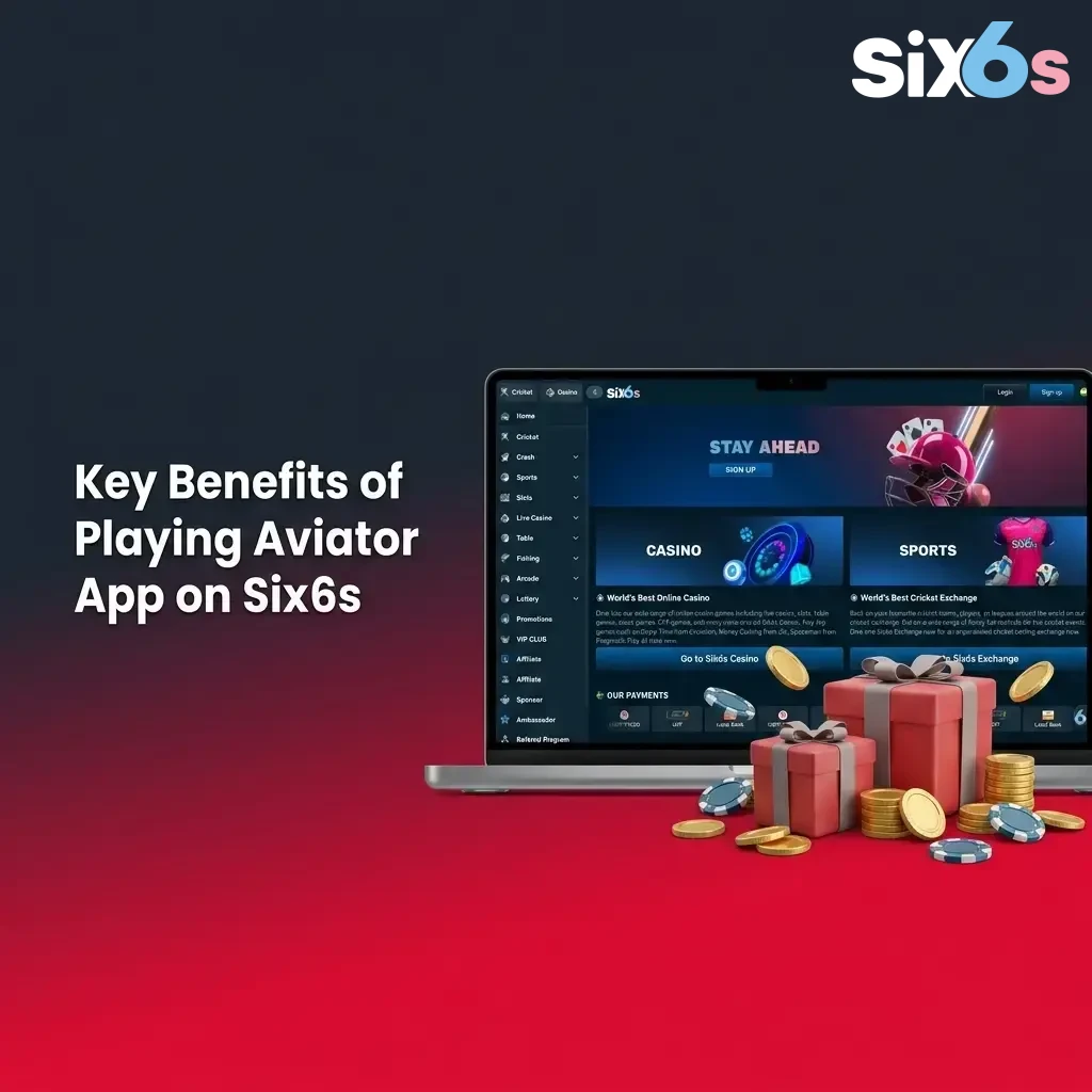 Key benefits of Aviator App on Six6s: 97% RTP, live stats, auto-cashout, dual bets & provably fair system.