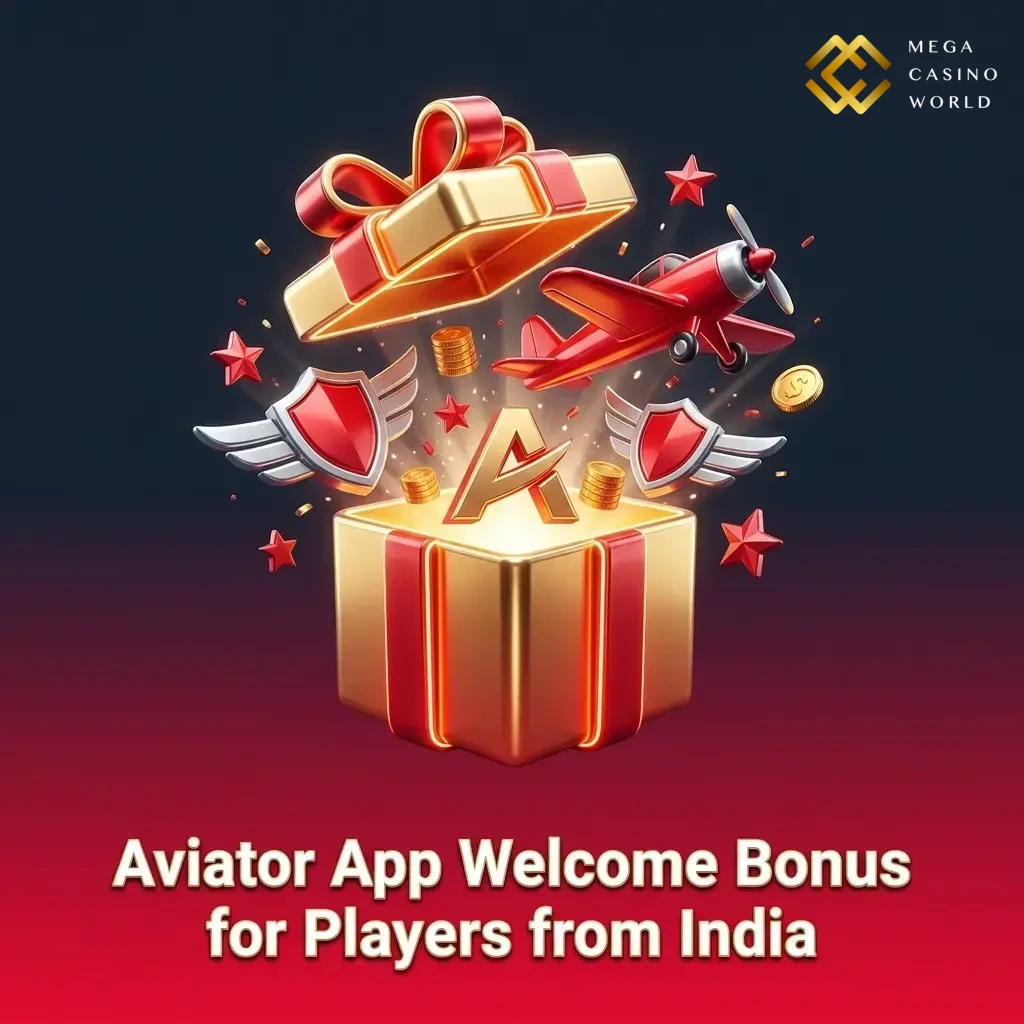 Mega Casino World 50% welcome bonus up to ₹12,000 for Indian players on first deposit via Aviator App