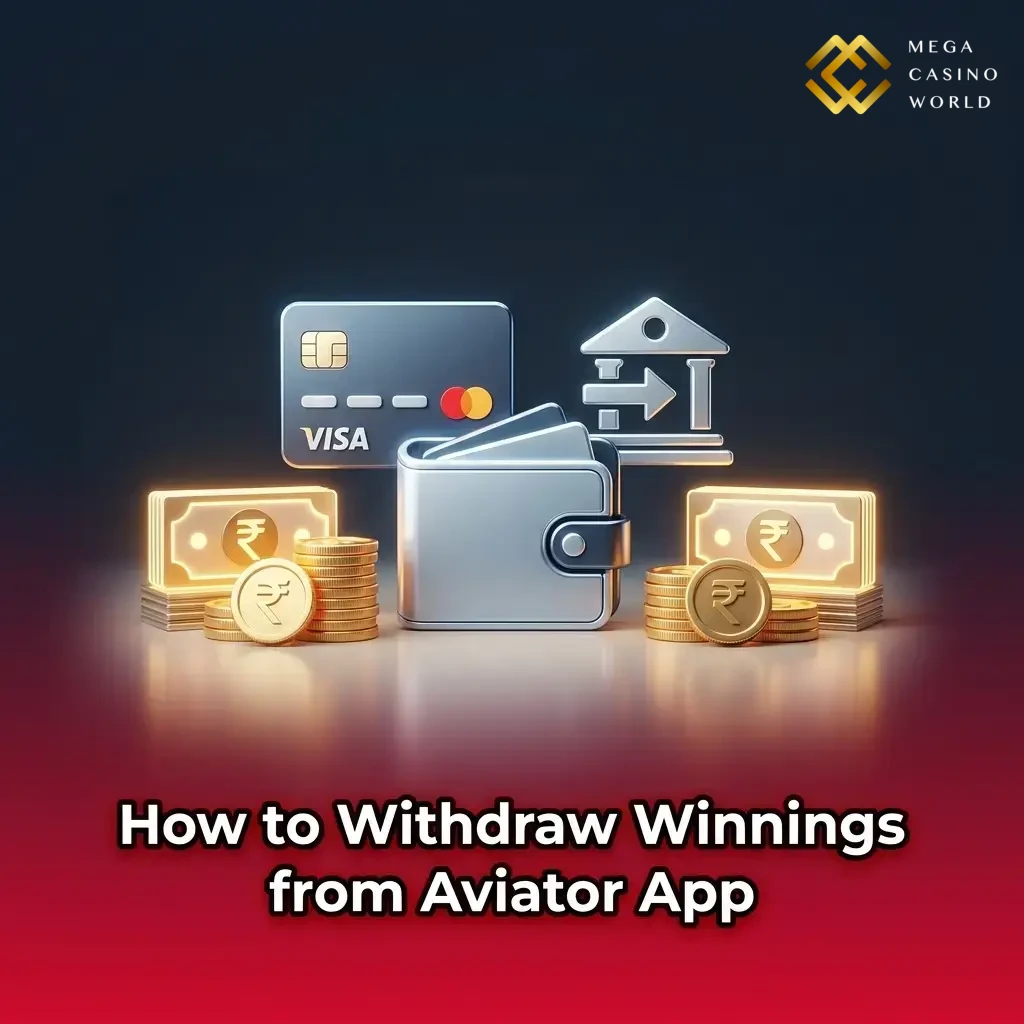 Steps to withdraw winnings from Aviator app on Mega Casino World using UPI or NetBanking with account verification