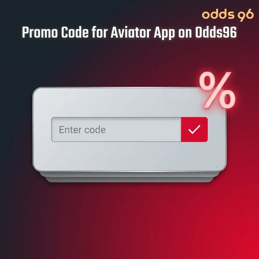 Odds96 Aviator app promo code ODDS96INDIA entry field for activating extra bonus on registration