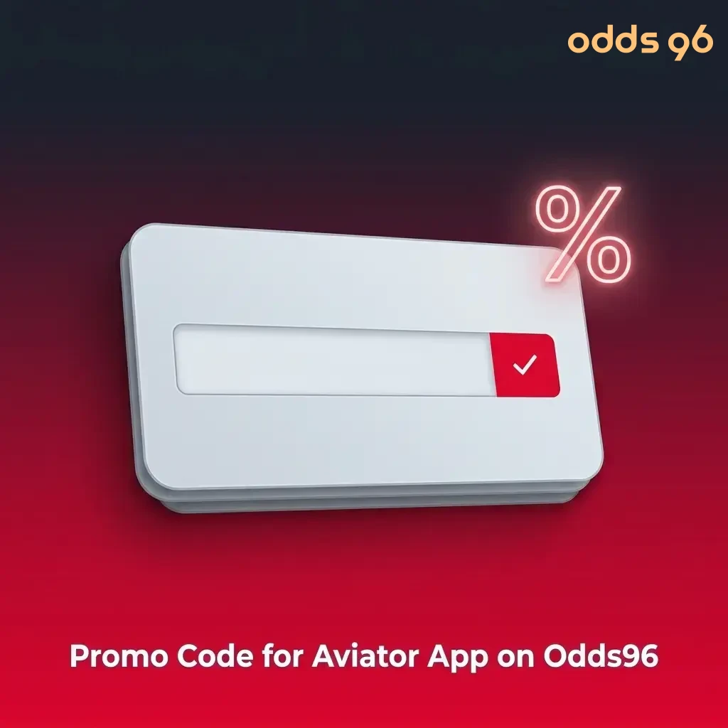 Odds96 app promo code entry field for Aviator game during registration or in account promotions section